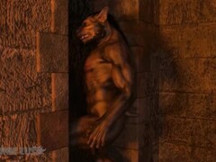 Werewolves chain & fuck Elf Princess. Animated 3D porn Thumb