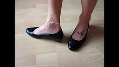 secretary pumps - shoeplay, nylons, anklet, tattoo and low heeled pumps Thumb