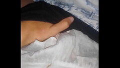 In front of me, my stepfather is playing games on the computer, and I am masturbating my pussy under Thumb