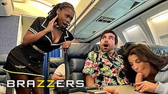 Lucky Gets Fucked With Flight Attendant Hazel Grace In Private When LaSirena69 Comes &amp_ Joins For Thumb