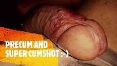 Precum and Super Cumshot...Very Wet Veiny Cock Thumb