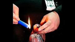 punished maso painslut cumming after hard cock ball torment 14mm peehole stretching and cock candle  Thumb