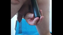 VID 351 Ma masturbez, imi beau pisatul, penetrare anala, imi inghit sperma (15min) Thumb