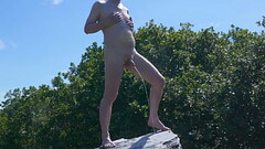 Masturbating and pissing naked outdoors Thumb