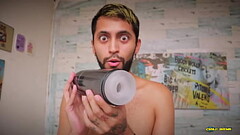 Free Cumshot Video Using #QUTOYS Mermaid automatic masturbator and penis pump on my big uncut cock m Thumb