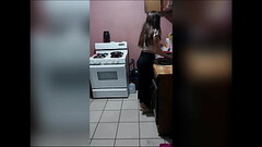 Stop! Young stepmother of only 18 years old alone at home and the stepson takes advantage of that, r Thumb