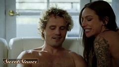 Sultry Babe April Olsen Moans In Pleasure While Her Man Worships Her Pussy On The Couch - Sweet Sinn Thumb