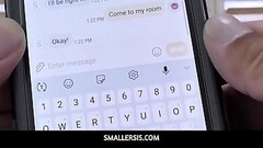 SmallerSis - She found her stepbrother'_s finger in her pussy while she was a.- Diana Grace Thumb