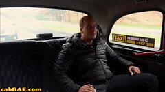 Slutty cab driver bosomy MILF licked and fucked outdoor Thumb