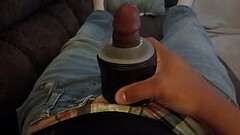 Fucking  new Vibrating Masturbator Cumming Thumb