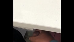 Wanking behind the desk Thumb
