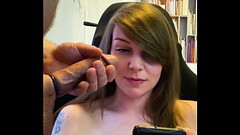 Don'_t look at me. Masturbating on indifferent pregnant woman. Thumb