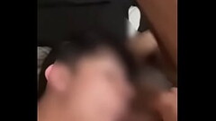 Amateur latino takes huge facial from big uncut cock Thumb