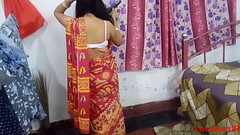 Red Saree Boudi Sex In Husband Hardly in dogy style ( Official Video By Localsex31) Thumb