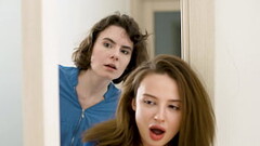 Curious Young Sluts Darcy Dark and Kristi Fuck Their Stud Roommate GP2313 Thumb