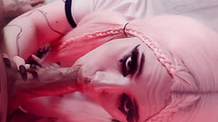 this cute girl sucks my dick greedily - Peachgardens Thumb