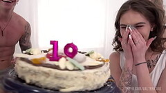 DP Bella Tornado   Sweet Angel - Real Birthday - Non Stop Assfucked - Anal Crazy Teen Thumb