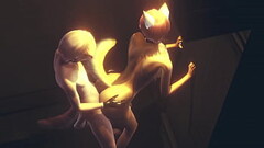 Furry Yaoi - Fox gives boy a handjob then fucks him against the wall in an alley - Anime Manga Asian Thumb
