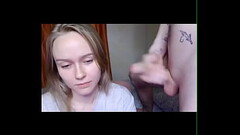 Who'_s she? Blonde girl, blowjob, webcam Thumb