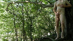 Naked forest masturbation by road Thumb