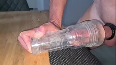 Filling my Fleshlight with my hot cum (sorry for moaning_-) Thumb