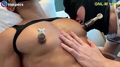 Hot Asian guy getting nipple sucked and played by 2! Thumb
