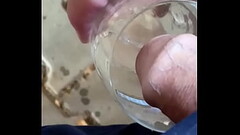 Public beer garden wank and piss in glass Thumb