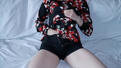 Stepsister Without Bra Under Her Blouse Shows How Girls Learn An Orgasm From A Vibrator In Her Pussy Thumb