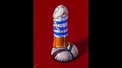 Unfinished Dildo art business - Why paint some cocks and dicks is not art ? Thumb