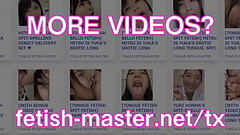 Japanese Asian Tongue Spit Face Nose Licking Sucking Kissing Handjob Fetish - More at fetish-master. Thumb