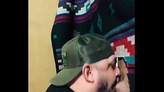 Married hung regular, edges his cock at Gloryhole Thumb