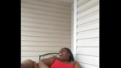 Outside ona nice spring day.... Sluttcumm2... Thumb