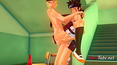 Naruto Yaoi Hentai 3D - Uzumaki Fuck Sasuke Uchiha Wile Kiba Fucks Naruto and creampie in his asses  Thumb