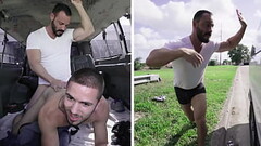 BAIT BUS - Buff Straight Guy Tricked Into Having Gay Sex With Joey Doves Thumb