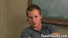 Teacher Tyler Andrews anal fucks twink student Elijah White Thumb