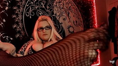 Fetish ASMR with BBW too much for youtube Rubbing Sounds for Foot &amp_ stockings Voyeur Thumb